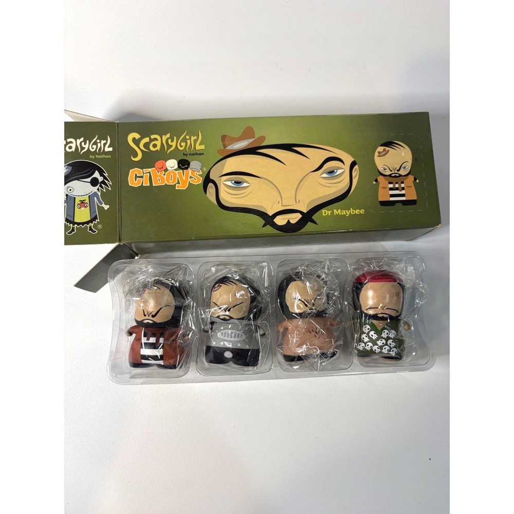Scarygirl Nathan Jurevicius CiBoys Dr Maybee Vinyl Figure Set 4pc Itrangers Lab